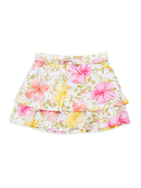 LoveShackFancy x Hurley Little Girl's LoveShack Fancy x Hurley Floral Swim Skirt